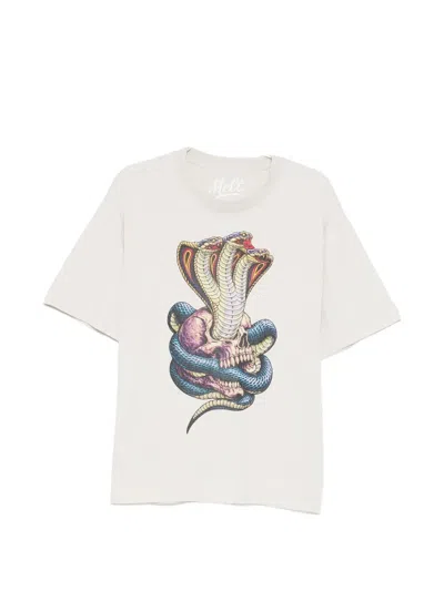 Melt Graphic-print T-shirt In White