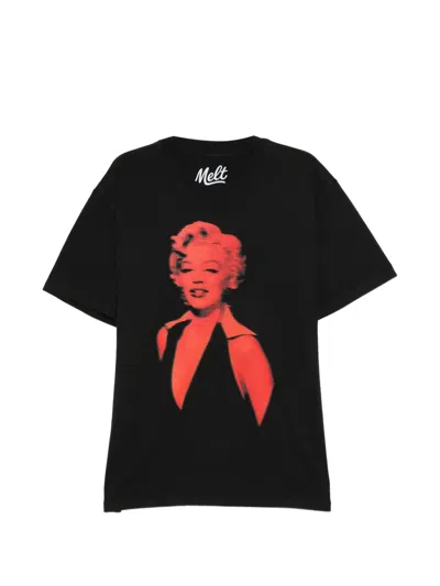 Melt Graphic-printed T-shirt In Black