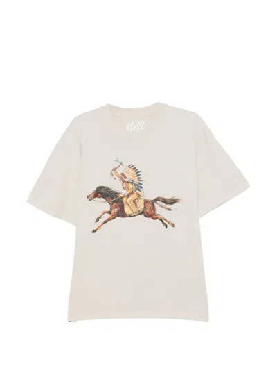 Melt Graphic-printed T-shirt In White
