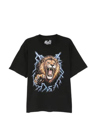 Melt Lion-print T-shirt In Black