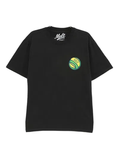 Melt Logo-print T-shirt In Black