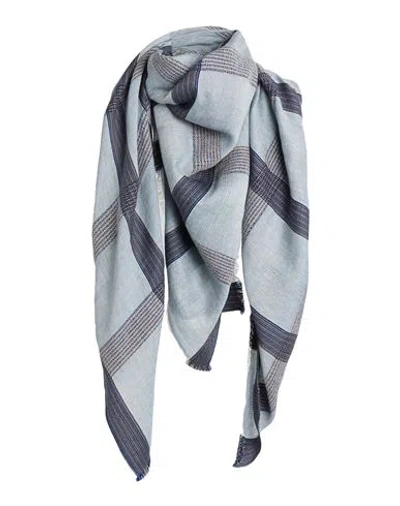 Melt Man Scarf Light Blue Size - Wool, Linen