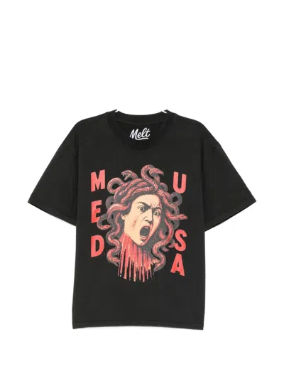 Melt Medusa Printed T-shirt In Black