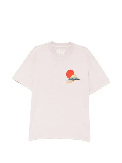 Melt Mountain Graphic T-shirt In Pink