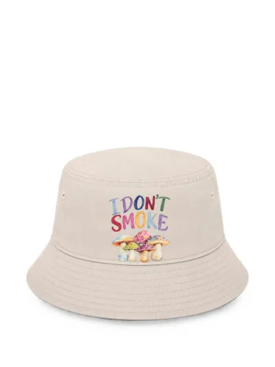 Melt Mushroom-print Bucket Hat In Neutral