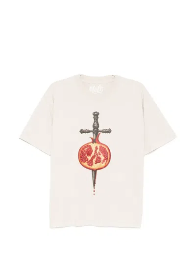 Melt Pomegranate-print T-shirt In Gray