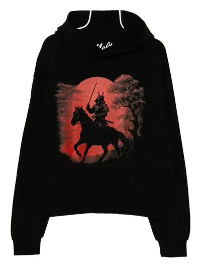 Melt Printed Hoodie In Black