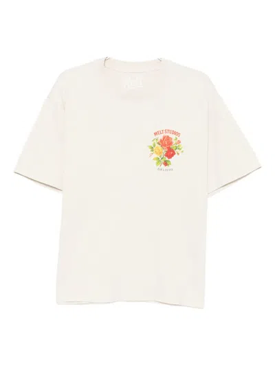 Melt Printed T-shirt In Neutral