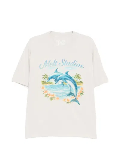 Melt Printed T-shirt In White