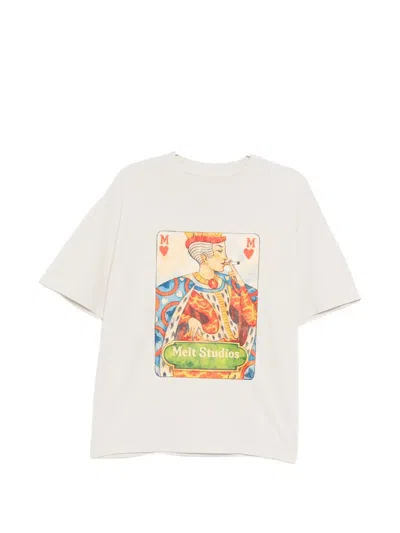 Melt Printed T-shirt In White