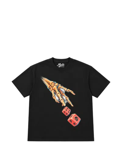 Melt Skeleton-print Cotton T-shirt In Black