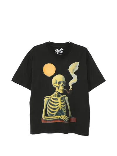 Melt Skeleton-print T-shirt In Black