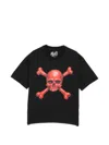 Melt Skull Bones Printed T-shirt In Black
