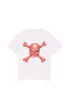 Melt Skull Bones Printed T-shirt In White