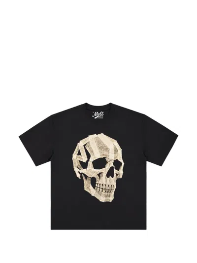 Melt Skull-print T-shirt In Black