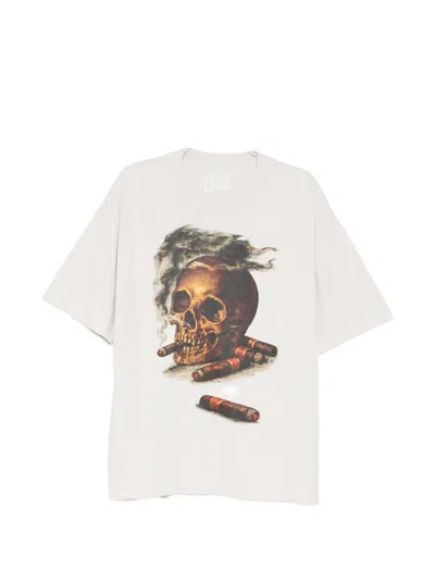 Melt Skull-print T-shirt In Neutral