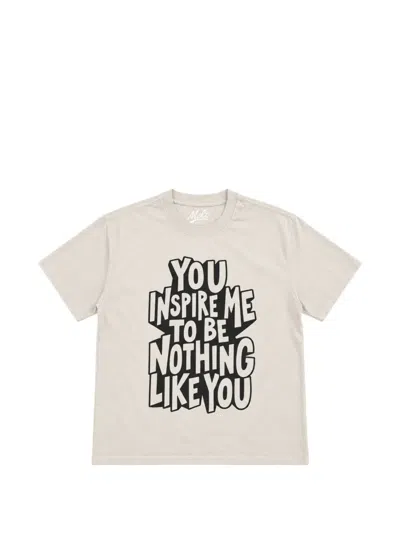 Melt Slogan-print Cotton T-shirt In Multi