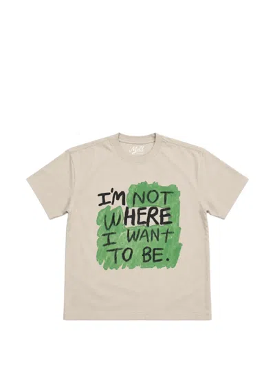 Melt Slogan-print T-shirt In Multi