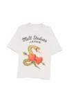 Melt Snake-print T-shirt In White