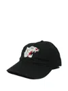 Melt Tiger-embroidered Cap Hat In Black