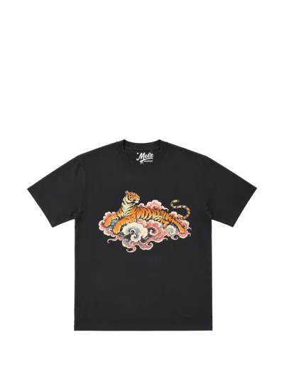 Melt Tiger-print T-shirt In Black