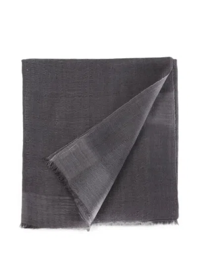 Melt Tsering Frayed Scarf In Gray
