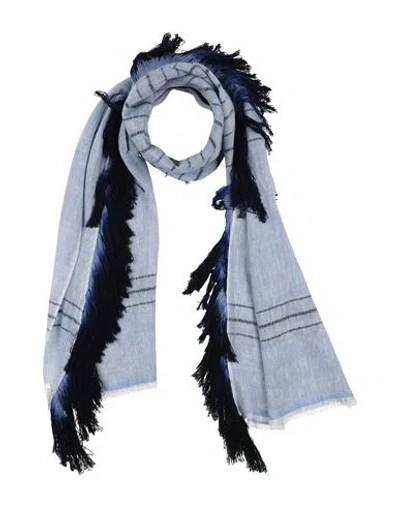 Melt Woman Scarf Light Blue Size - Wool, Linen