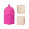 Meltdown Studio Pink Refillable Candle Gift Set In Pink