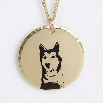 Melt'm Jewelry Women's Custom Photo Engraved Coin Necklace, Gold Filled Portrait Pendant