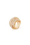 Melusina Bijoux Anello A Filo Intrecciato Oro In Oro