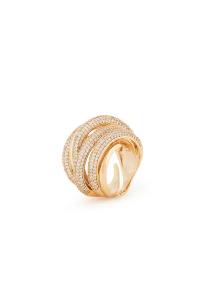 Melusina Bijoux Anello A Filo Intrecciato Oro