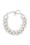 Melusina Bijoux Bracciale A Catena Con Zirconi Rodio In Argento