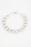 Melusina Bijoux Collana Catena Groumette Bianca In Bianco