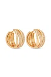 Melusina Bijoux Orecchini A Filo Intrecciato Oro In Oro