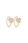 Melusina Bijoux Orecchini Cerchio Con Cuore Oro In Oro