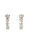 Melusina Bijoux Orecchini Pendenti Con Fiori Rodio In Argento