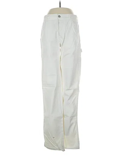 Pre-owned Melville Cargo Pants In White