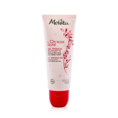 Melvita L'or Rose Icy Refining Gel 3.3 oz Bath & Body 3284410043988 In Mint / Orange / Pink / Rose