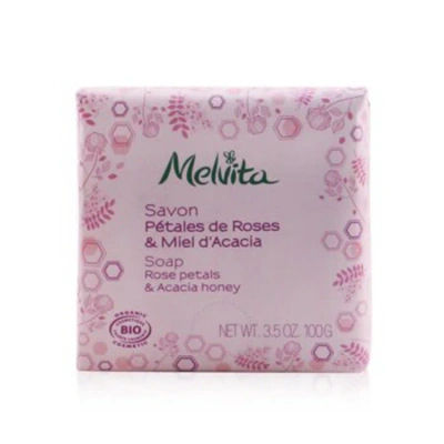 Melvita Rose Petals & Acacia Honey Soap 3.5 oz Bath & Body 3284410040512 In Honey / Rose