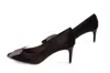 Melyann Elis Heeled Pump In Black Velvet In Black