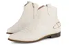 Melyann Essee Bootie In Ivory Leather In Multi