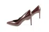 MELYANN THROW HEELED PUMP IN BROWN HS LEATHER