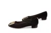 Melyann Vicky Heels In Black Velvet In Black