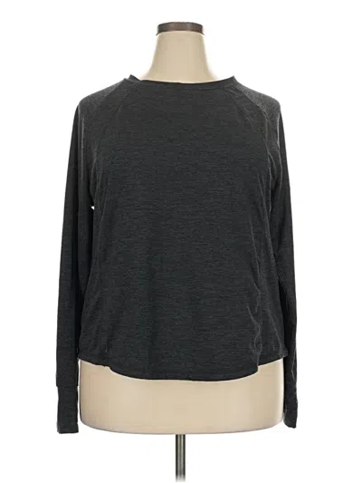 Pre-owned Member's Mark 3/4 Sleeve T-shirt In Gray