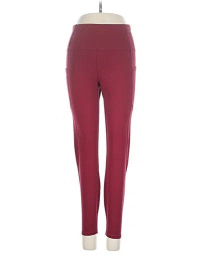 Pre-owned Member's Mark Active Pants In Burgundy