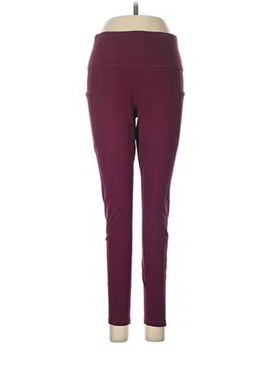 Pre-owned Member's Mark Active Pants In Burgundy