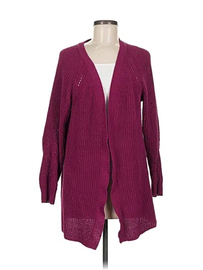 Pre-owned Member's Mark Cardigan Sweater In Burgundy