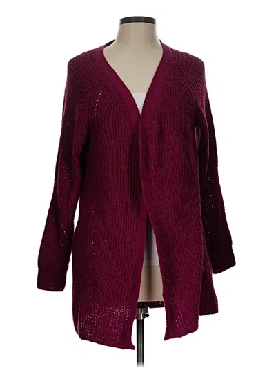 Pre-owned Member's Mark Cardigan Sweater In Burgundy