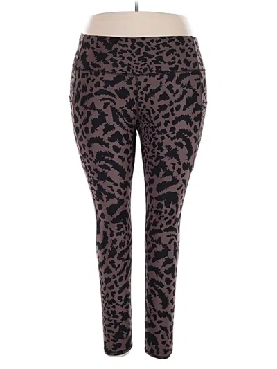 Pre-owned Member's Mark Leggings In Brown