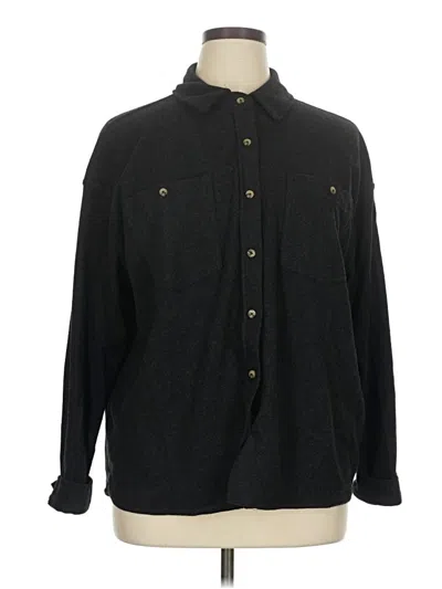 Pre-owned Member's Mark Long Sleeve Blouse In Black
